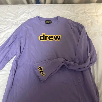 drew 라벤더 긴팔 티셔츠