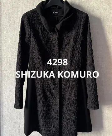 4298 SHIZUKA KOMURO 블랙 A라인 코트 사이즈 40