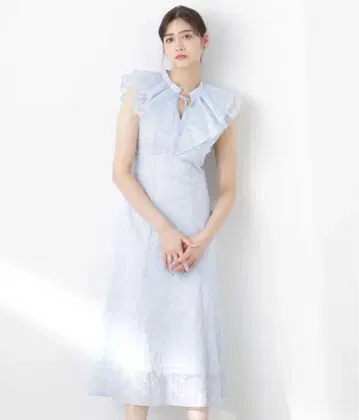 JILL by JILLSTUART 슈링크 코튼 원피스 블루