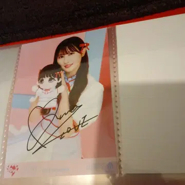 야마모토 안나 친필 사인 브로마이드 이코러브