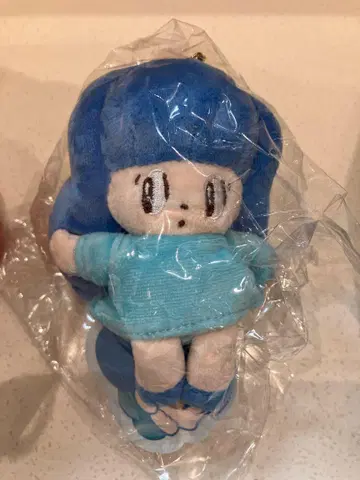 마무앙 짱 봉제 인형 키홀더 파란색