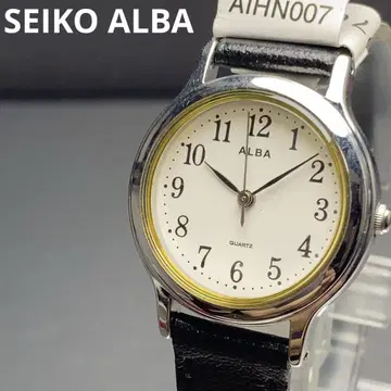 미사용 AIHN007 SEIKO ALBA 쿼츠 배터리 교환 손목시계