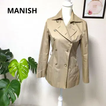 MANISH 베이지 더블 브레스트 자켓
