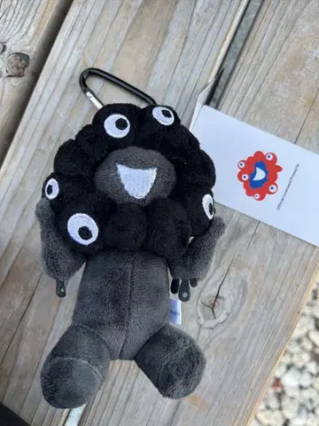 간사이 엑스포 한정판 블랙 먝먝 카라비너 봉제 인형