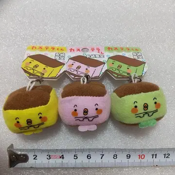 나가사키 카스테라 지역 마스코트 3개 스트랩 카스테라 군