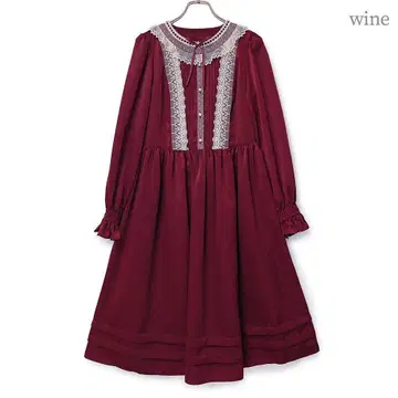 Melody BasKet 메로바스 비너스 스웨이드 원피스 와인