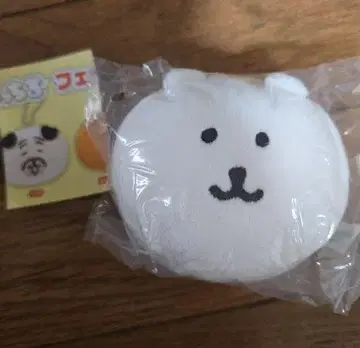하얀 곰 얼굴 봉제 인형
