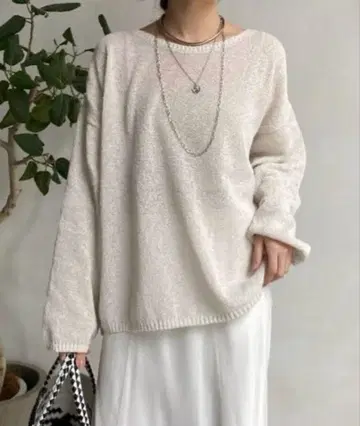 페이퍼 얀 풀오버 베이지