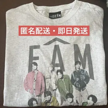 [당일 발송] timelesz  화이트 T셔츠 FAM