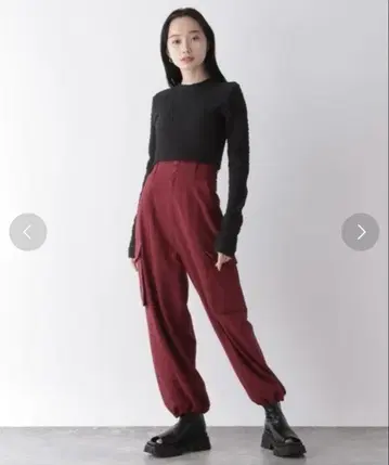JEANASIS 하이웨스트 플랩 포켓 팬츠