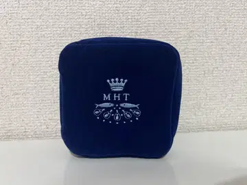 MHT 네이비 벨벳 파우치