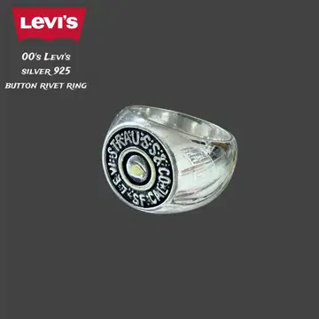 00's Levi's 리벳 반지 버튼 SV925 순은