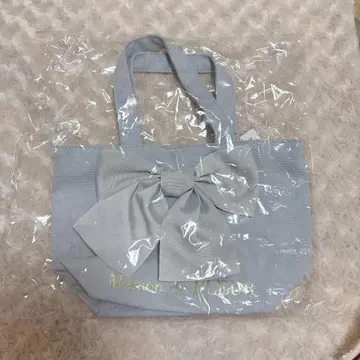 메종 드 플뢰르 EC 한정판 S 사이즈 리본 캠퍼스 토트