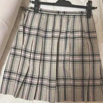 미사용 새상품 이스트보이 울 체크 무늬 스커트