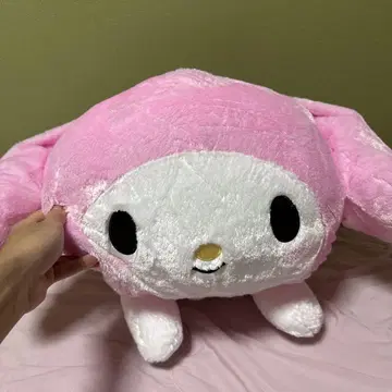 My Melody 봉제 인형 핑크와 화이트 빅 사이즈