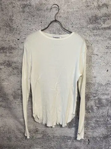 타나카나 골지 롱 티셔츠