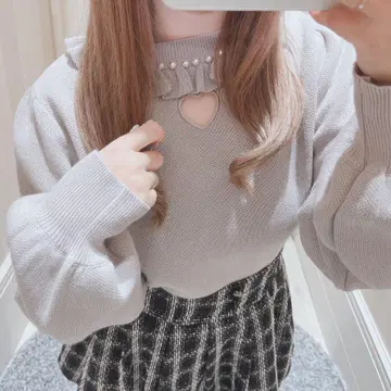 evelyn 하트 컷 니트 PI