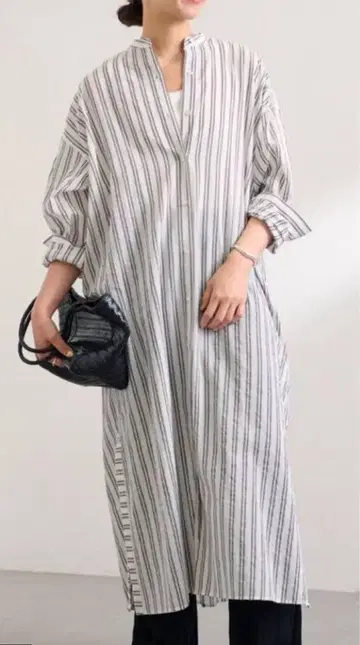 FRAMeWORK STRIPE 오버 셔츠 DRESS