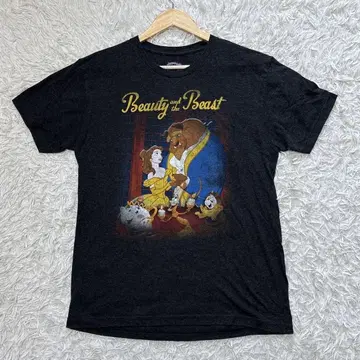 초레어 Disney 미녀와 야수 t셔츠 디즈니 빈티지 beaty