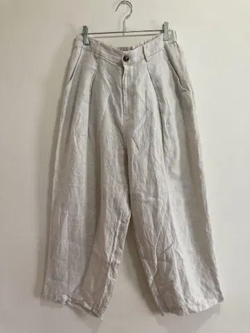 journal standard luxe 린넨 체크 턱 팬츠