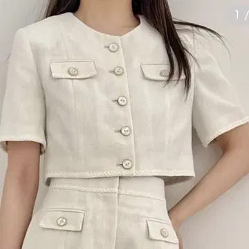 SNIDEL 썸머 트위드 자켓