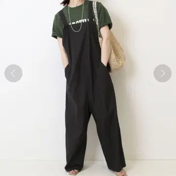 SLOBE IENA 슬로브 이에나 인도 코튼 올인원 블랙 컬러