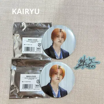 MAZZEL 랜덤 캔뱃지 스티커 KAIRYU 카이류