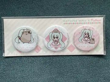 캔뱃지 세트 하츠네 미쿠 Pusheen 고양이 푸신 콜라보 보컬로이드