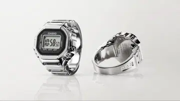 [미사용 새상품 부속품 완비] CASIO CRW-001-1JR 링 워치