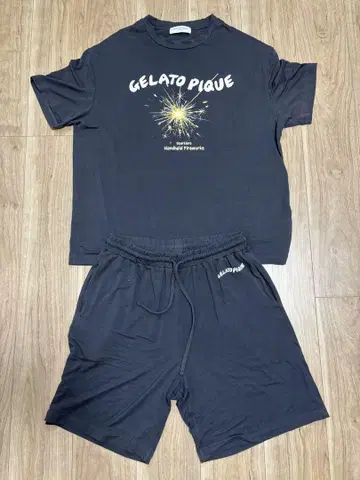GELATO PIQUE 룸웨어 세트 남성용 M 접촉 냉감