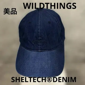 WILDTHINGS 쉘테크 로고 캡 데님 여성용 남성용