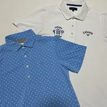 Callaway 캘러웨이 골프 피케 셔츠 남성용 M 사이즈 2세트