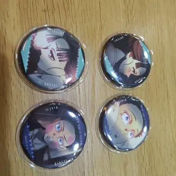 애니메이션 캐릭터 핀 배지 4개 세트