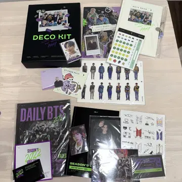 BTS DECO KIT 2022 시즌 그리팅 2022 일부 누락