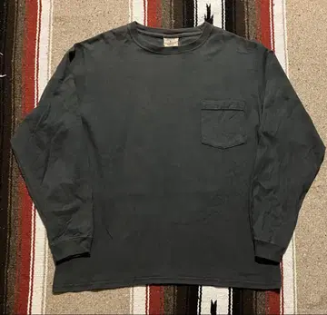 USA 제 GOODWEAR 롱T 차콜 코튼 100