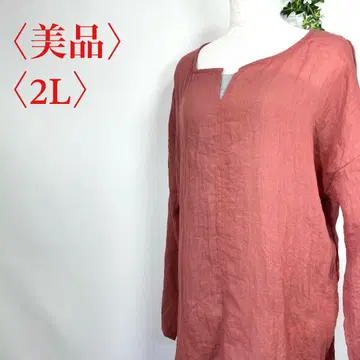 새상품급 [ 2L 사이즈 ] 긴팔 튜닉 체형 커버 빅 사이즈 캐주얼
