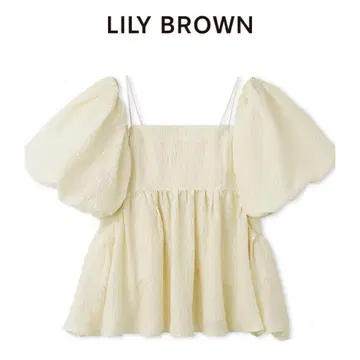 LILYBROWN 3way 자카드 페플럼 뷔스티에 아이보리