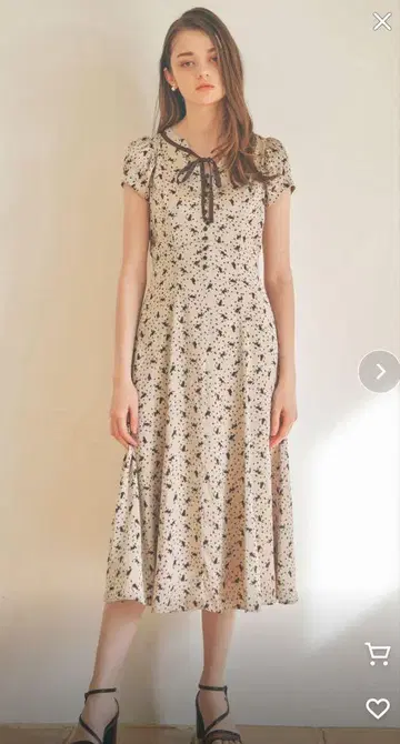노엘라 고양이 패턴 캐츠 프린트 원피스