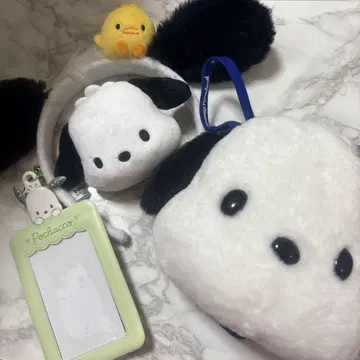산리오 퓨로랜드 포차코 머리띠 교통카드 케이스