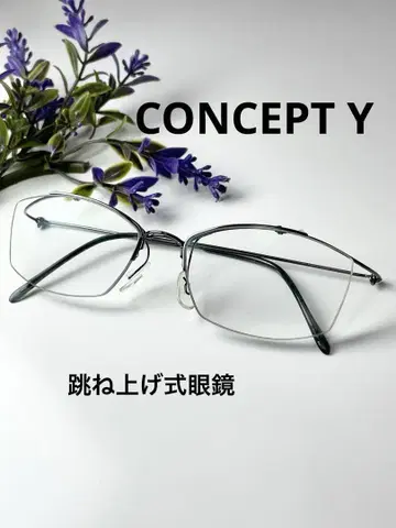 CONCEPT Y 컨셉와이 건메탈릭 플립업 안경