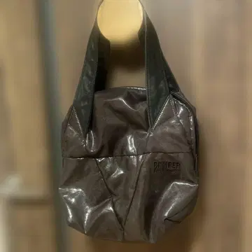 [새상품급] CAMPER 캠퍼 핸드 토트백 광택 나일론 천연 가죽