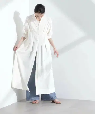 나노 유니버스 리본 슬리브 축구 셔츠 원피스