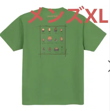 mont-bell 티셔츠 반팔 WIC.T 도토리 그린 남성용 XL