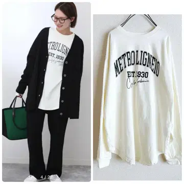 SLOBE IENA 새상품급 캐주얼 로고 롱 Tee