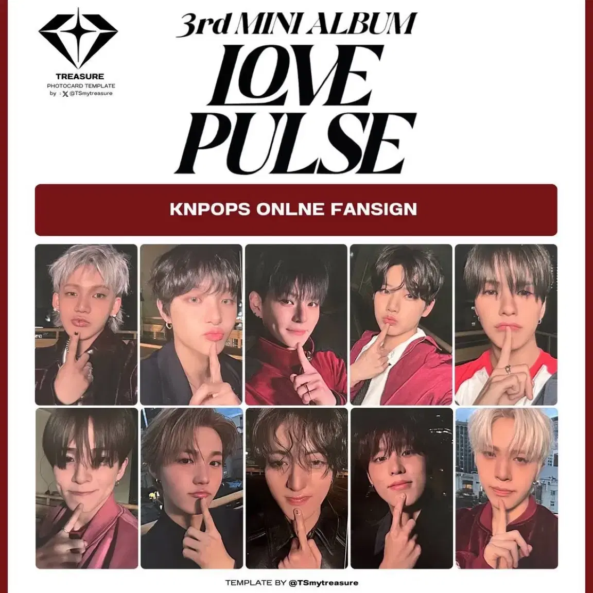 TREASURE | 트레저 Treasure LOVE PULSE unreleased photocard