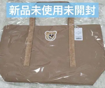 페일러 올드 테디 와펜 토트백 대형 베이지