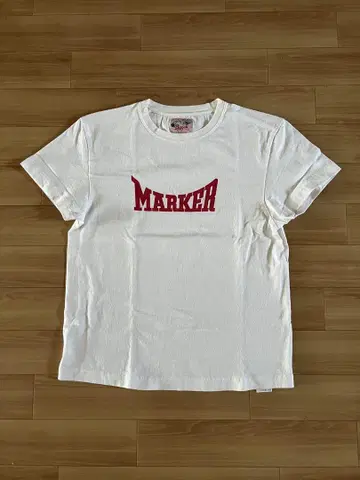 Marker 로고 T셔츠 화이트