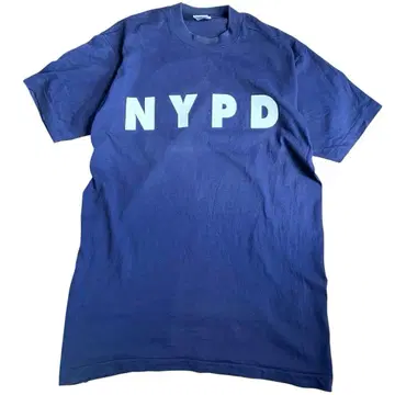 90년대 NYPD 프룻 오브 더 룸 USA 반팔 티셔츠 M 네이비