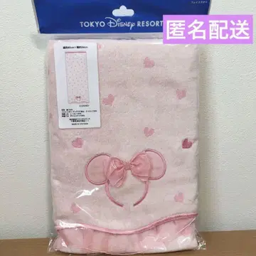 도쿄 디즈니 리조트 미니 머리띠 페이스 타월 핑크