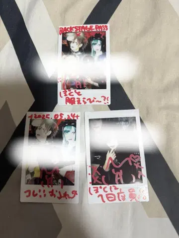 마오니 마나세 마자리 라포레 하라주쿠 1일 점장 폴라로이드 3장